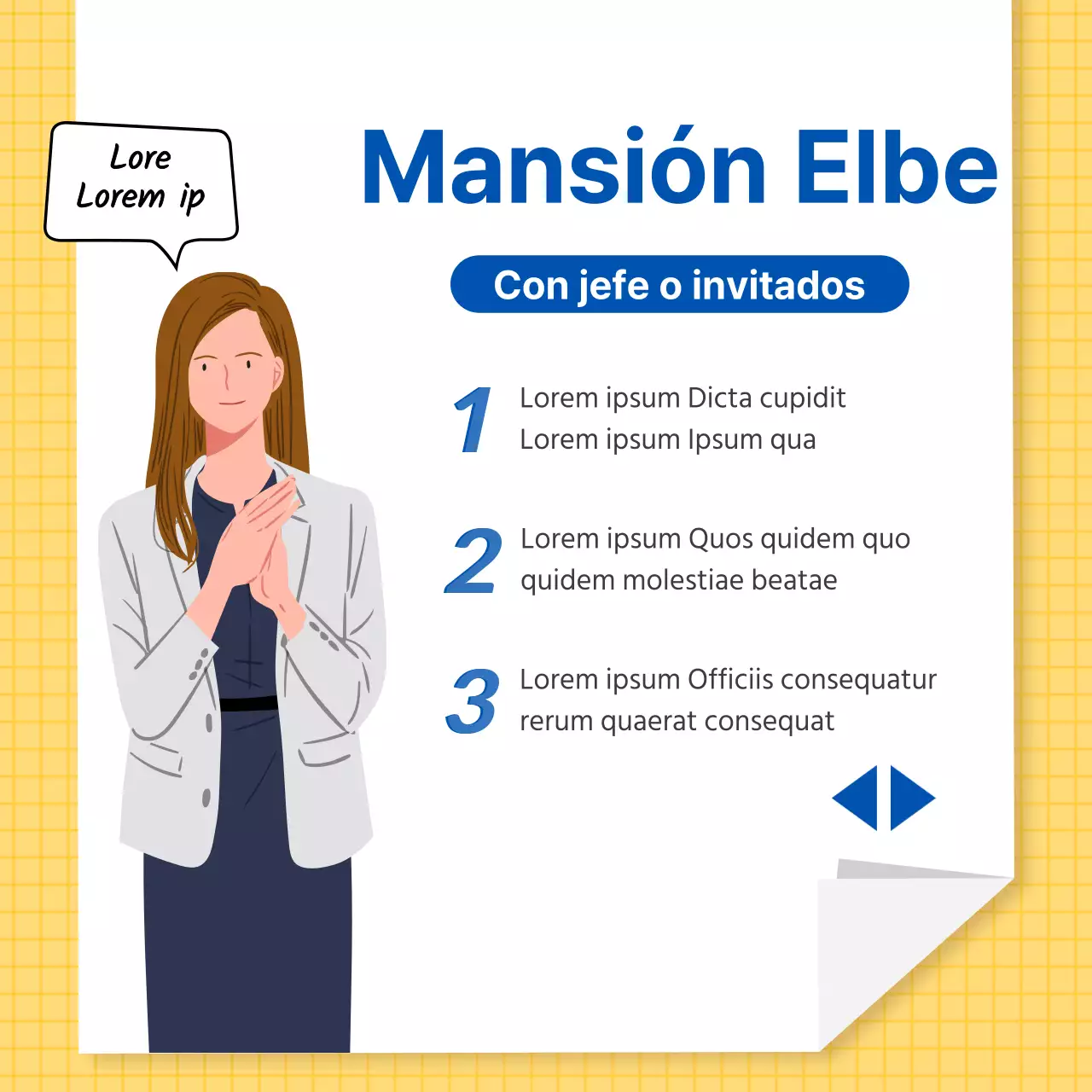 Etiqueta empresarial en amarillo y limpio CardNews