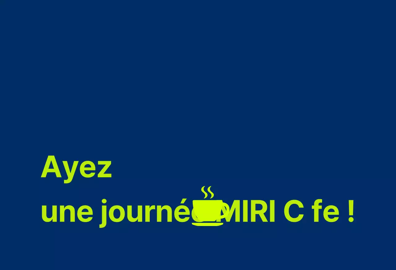 Café Ballette sur fond bleu marine