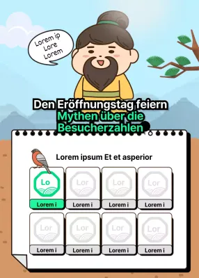 Blauer Himmelshintergrund der Figur des Dangun-Großvaters für die Teilnahme an der Eröffnungsfeier