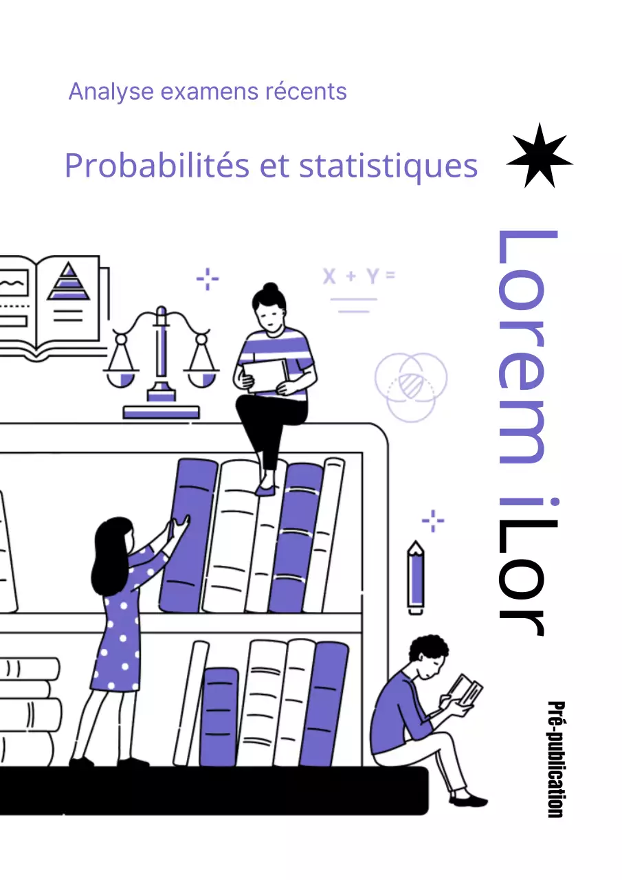 Une couverture simple, de couleur violette, du livre de mathématiques SAT, avec le contenu suivant