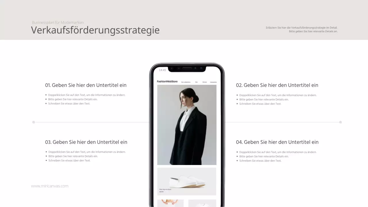 Beige 2039 Fashion Brand Business Plan Women's Clothing Beratung Analyse Vision Business