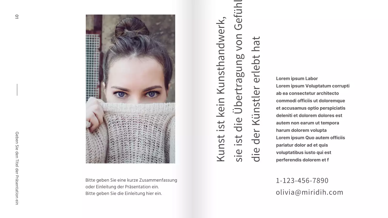 Präsentation des Portfolios