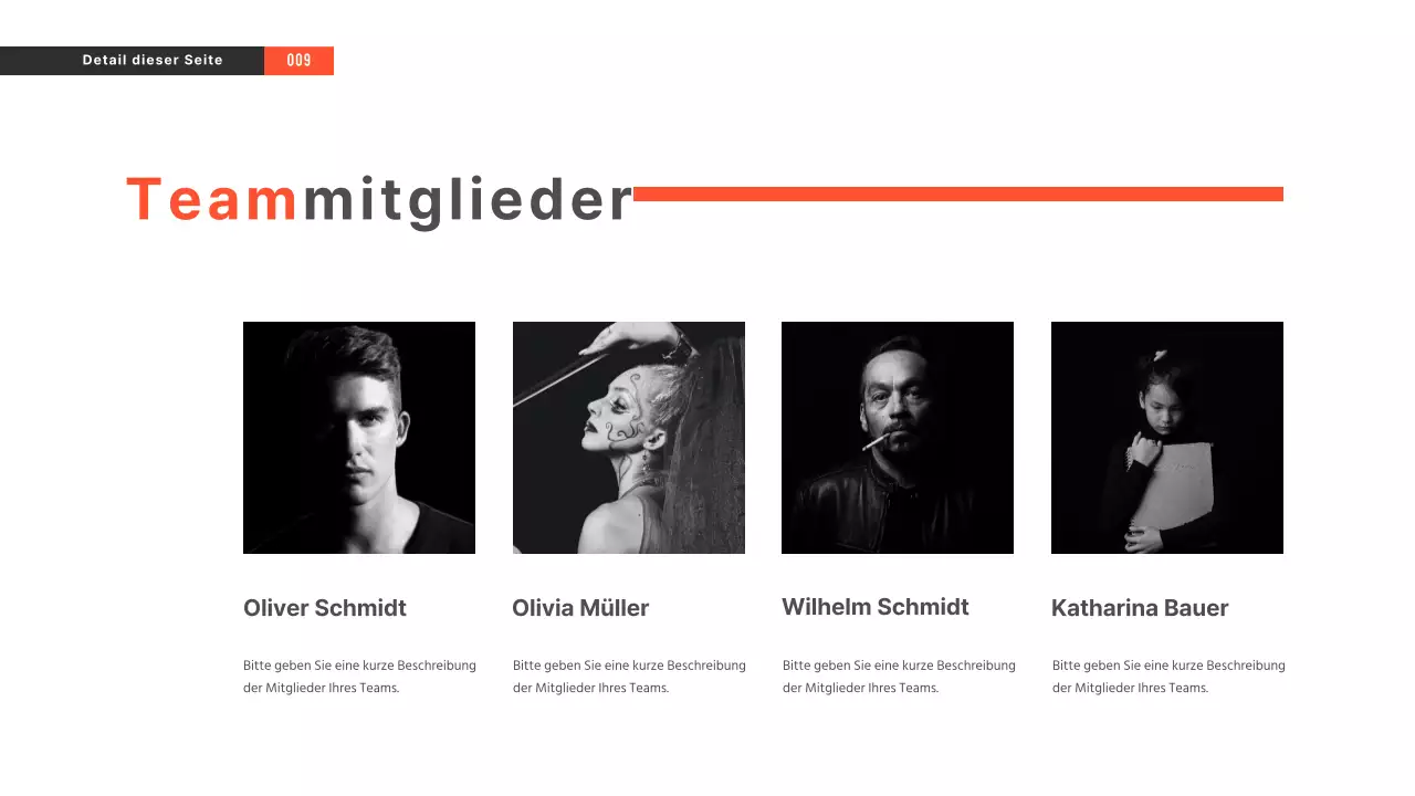 Schwarz-Weiß-Präsentationen