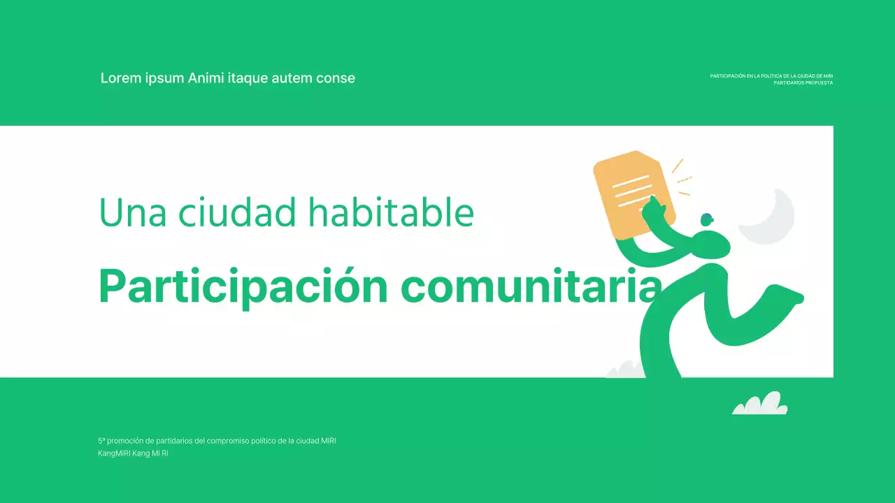 Promover actos municipales sencillos y ecológicos