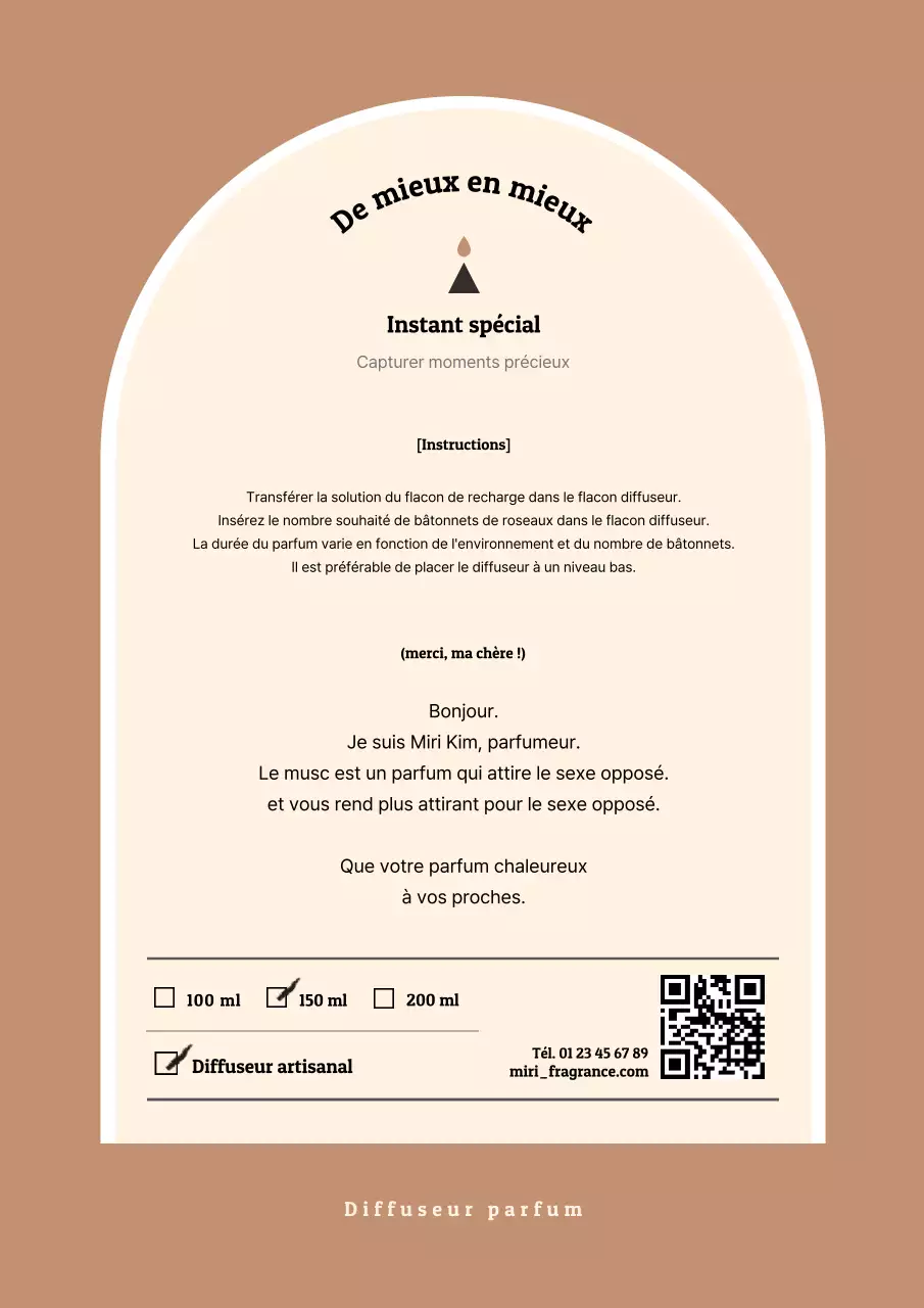 Diffuseur manuel élégant et photo-accentué