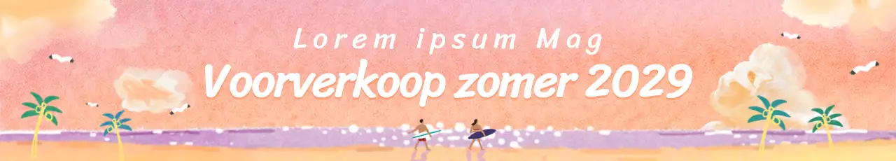 Zomerverkoop van sentimentele aquarelillustraties in roze en paars