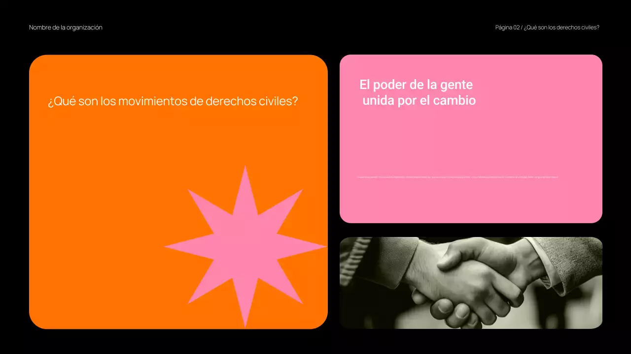 Presentación moderna y atrevida del material de clase