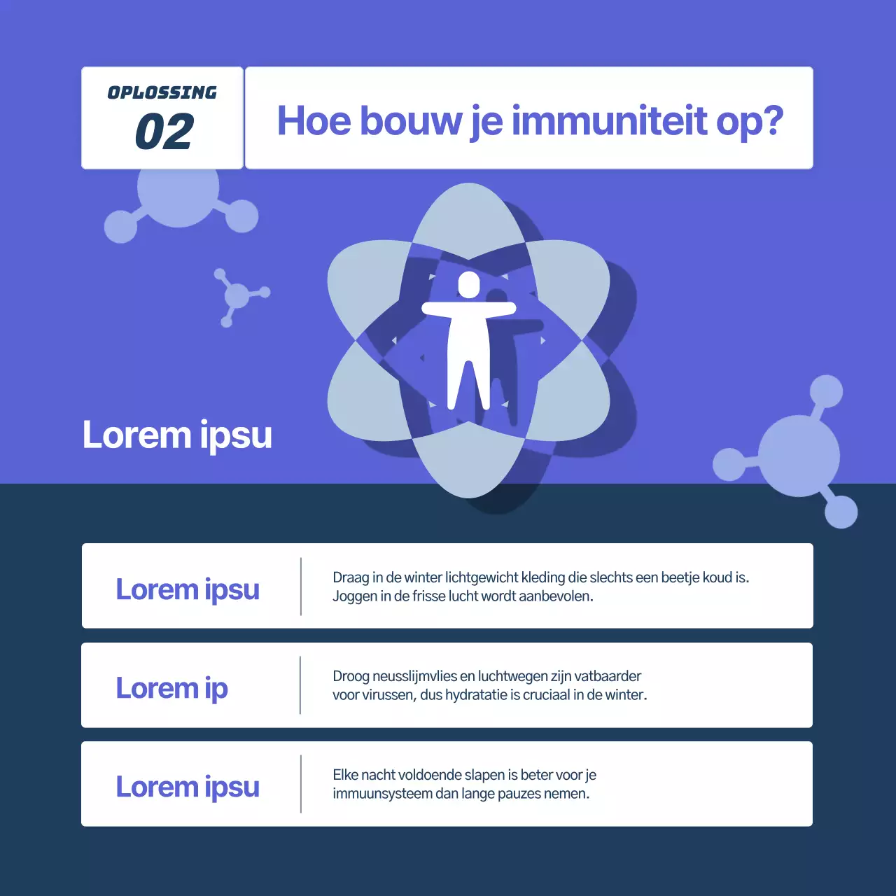 Blauwe, vriendelijke en schone grieppreventiecampagne (CardNews)