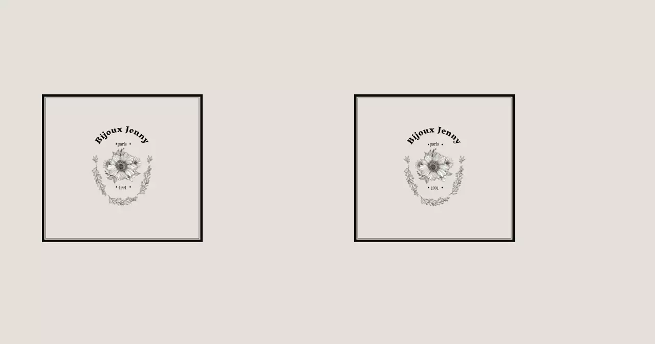 Illustration d'une fleur simple en beige