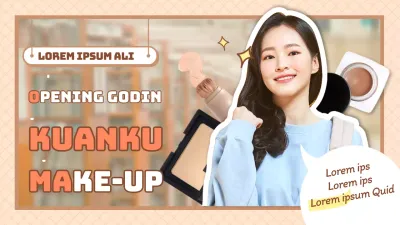 Beige, frisse make-up YouTube-miniatuur