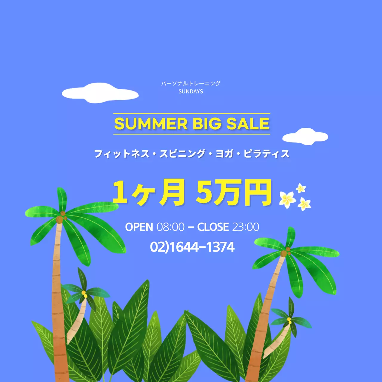 フィットネスサマーセール