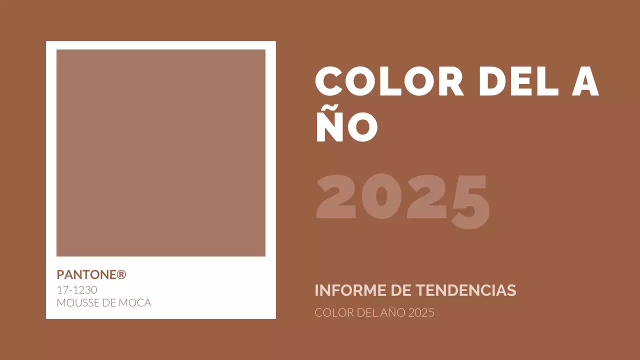 informe sobre las tendencias modernas en marrón