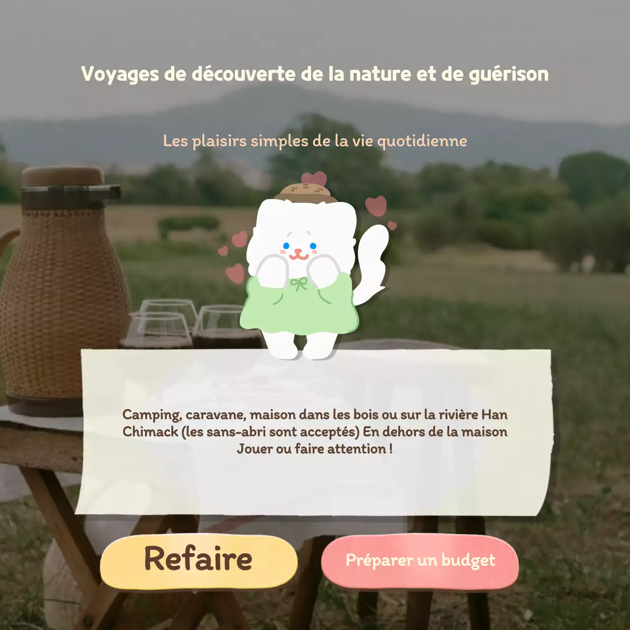 Test psychologique de type vacances avec un joli concept de piscine bleue