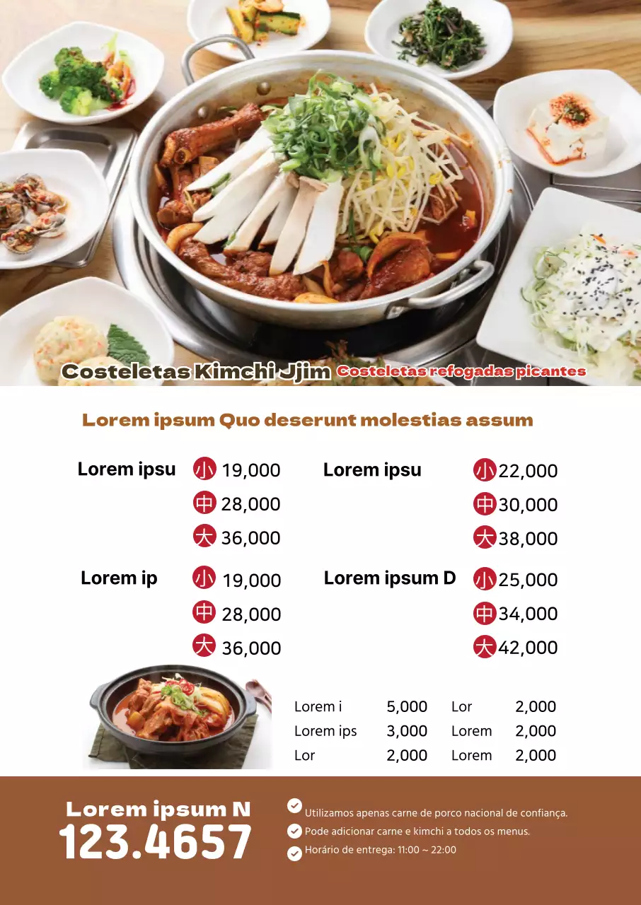 A fotografia castanha realça o menu de sopa de batata do restaurante clean
