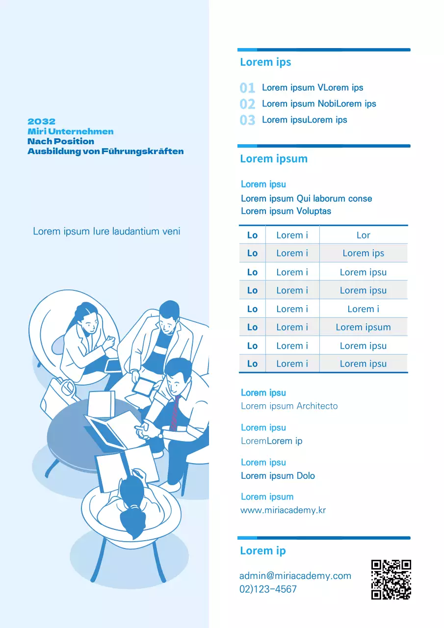 Bluetone's internes positionsspezifisches Führungstrainingsprospektmuster