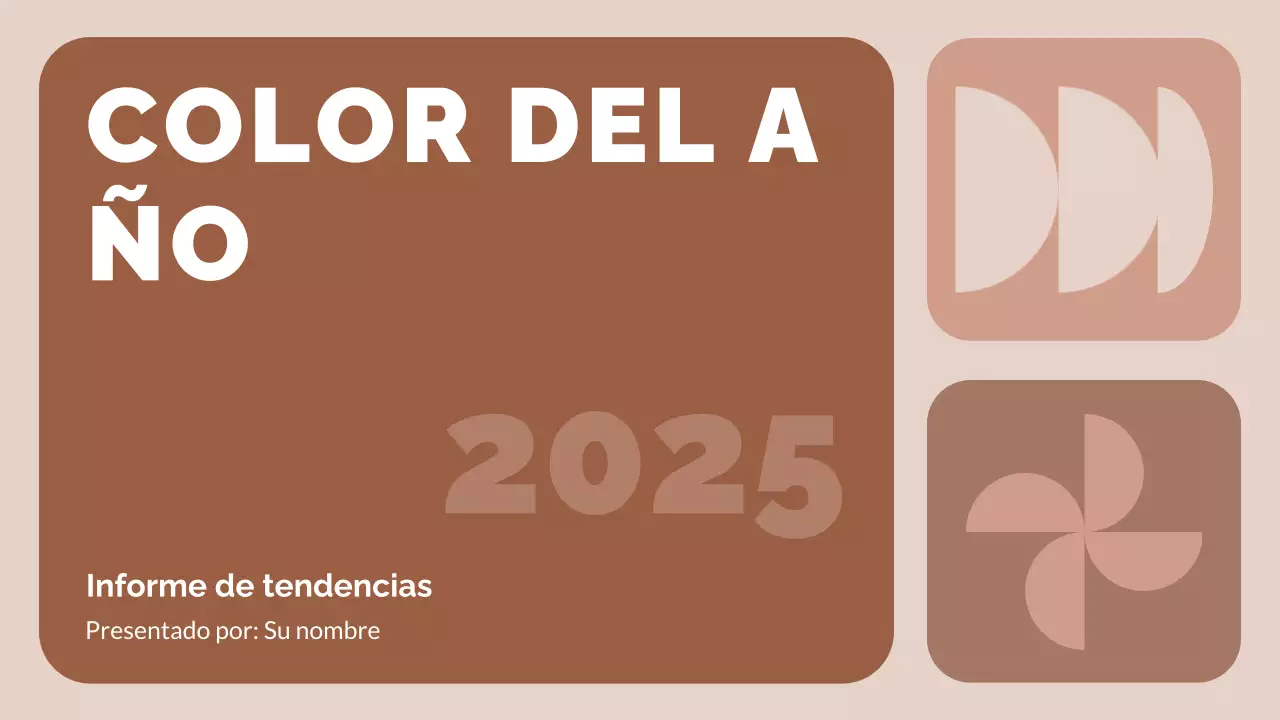 informe sobre las tendencias modernas en marrón