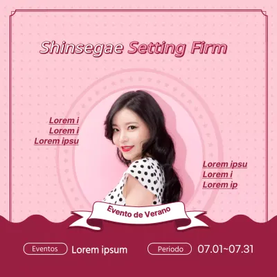 Destacando una imagen rosa de inspiración retro para un evento de peluquería