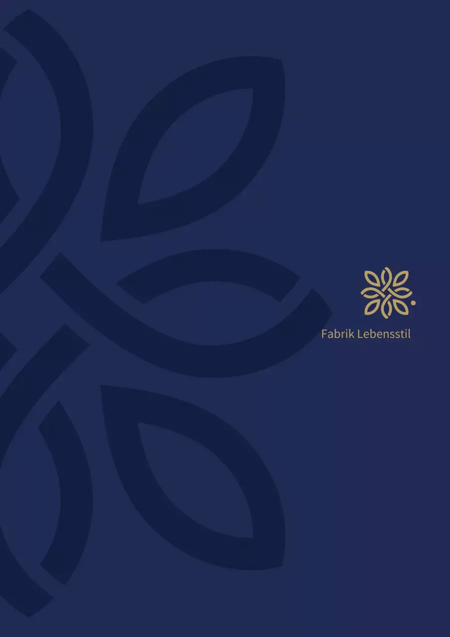 Business Dokument Vorlage Vertrag in marineblau und gold (Business Template)