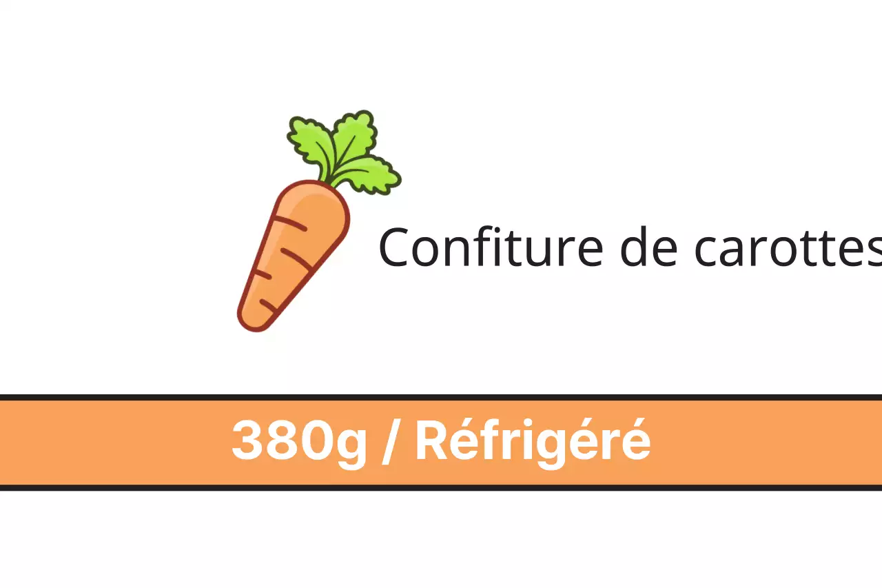 Confiture de carottes