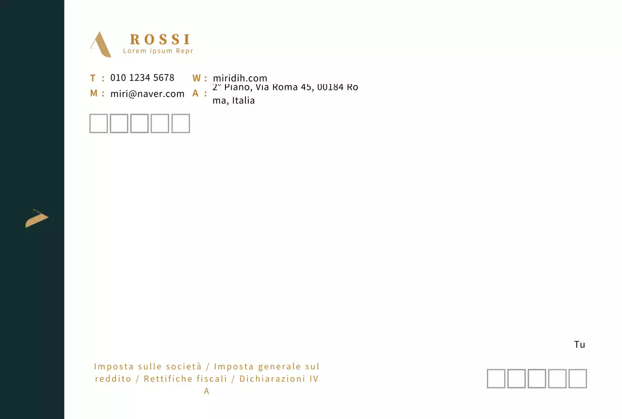 logo turchese scuro pulito business tax accounting