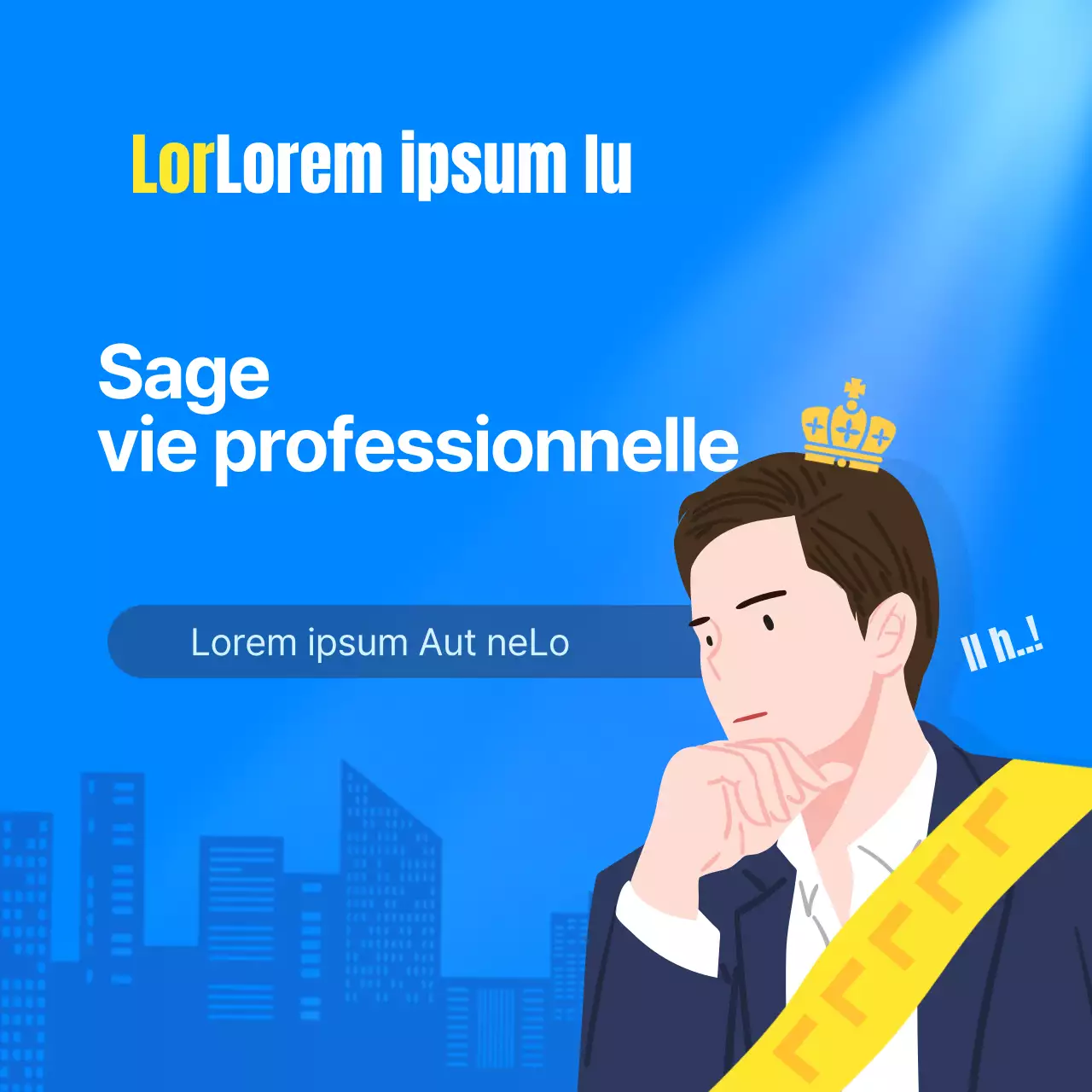 Carte d'étiquette de bureau en design blueNews