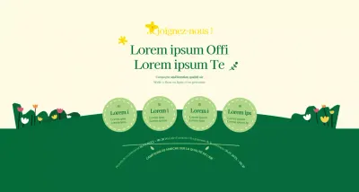 A propos de la campagne verte et jaune pour un style propre de marche au travail