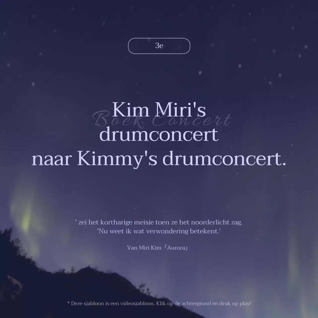 Een paarse, emotionele boekpromotie