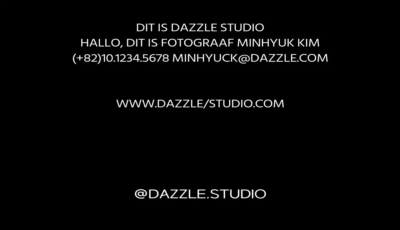 Eenvoudige, hippe logostijl in zwart-wit Over de fotograaf