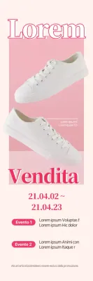 La foto rosa mette in evidenza le offerte di scarpe primaverili