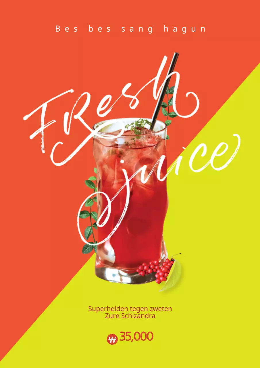 Maak reclame voor een nieuwe verfrissende aardbeienlimonade