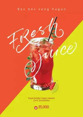 Maak reclame voor een nieuwe verfrissende aardbeienlimonade