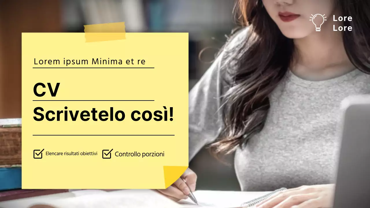 Come scrivere un curriculum con un concetto di blocco note Miniatura di YouTube