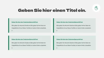 Sauberes konzeptionelles SWOT-Diagramm in Hellgrau und Grün
