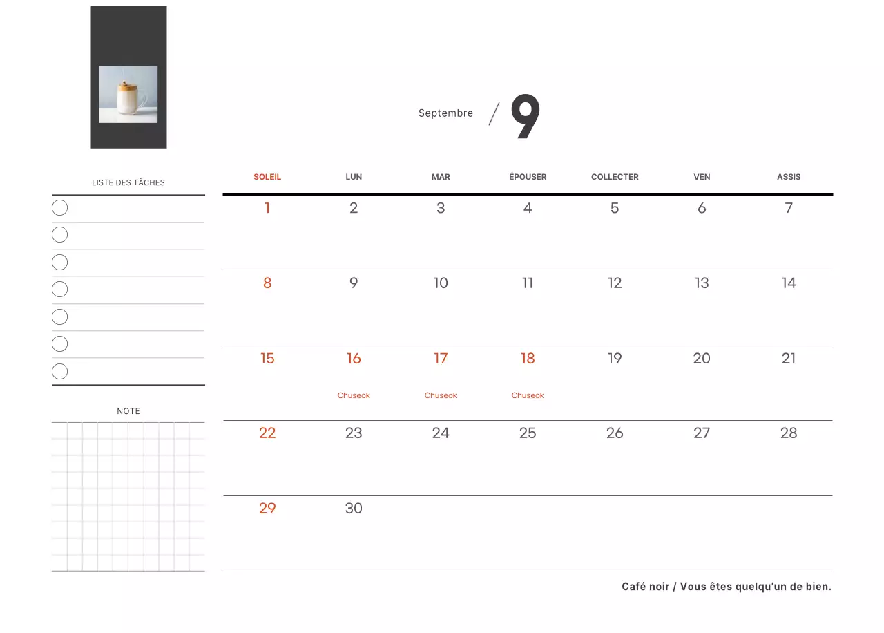 Un café sentimental blanc et marron