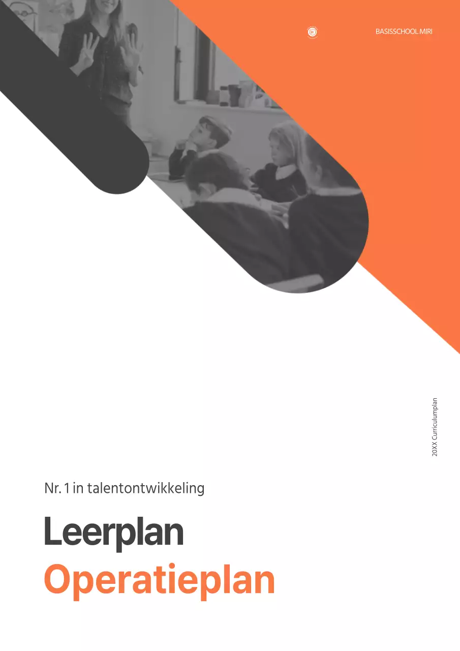 Schoolrapporten met een oranje, eenvoudig concept