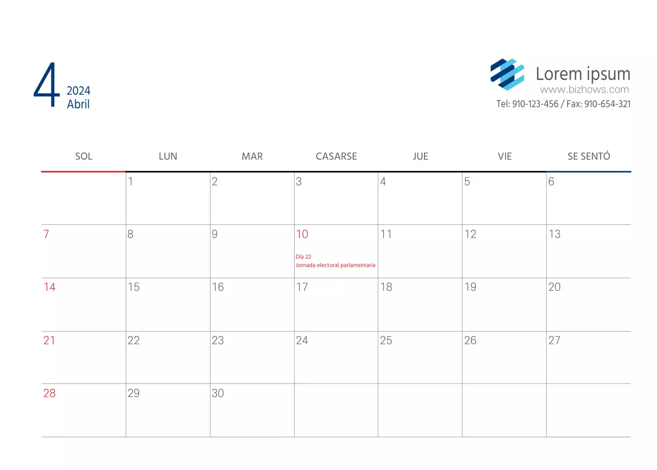 Marina Blanca Hospital Simple