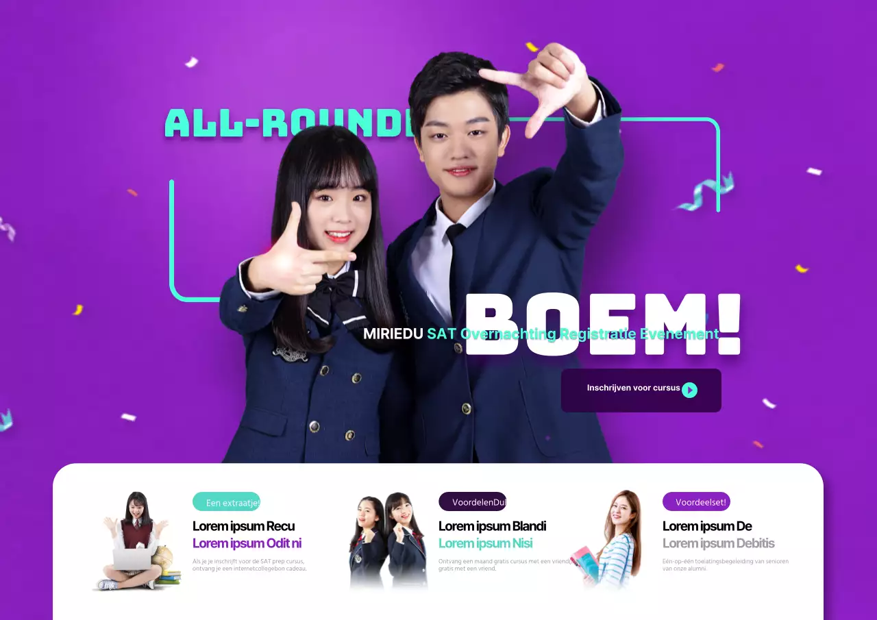 SAT Overnachtingscursus Registratie Evenement