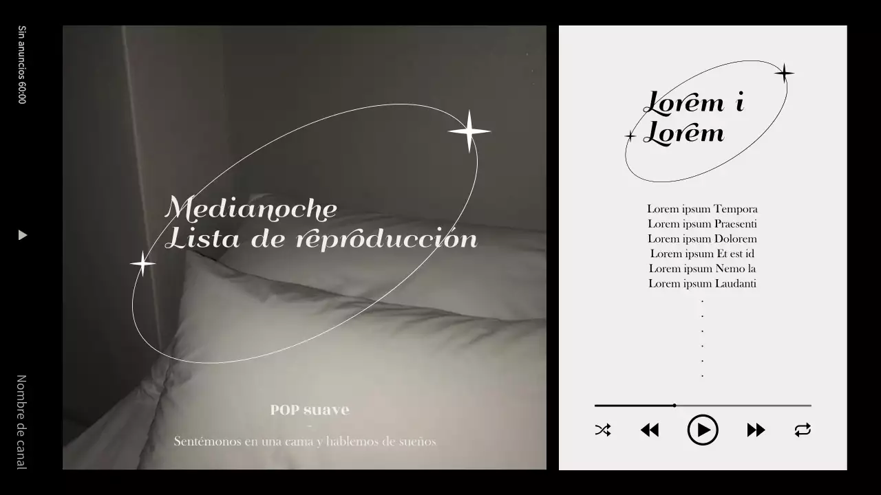 Lista de reproducción en blanco y negro y beige de inspiración vintage Miniatura de YouTube