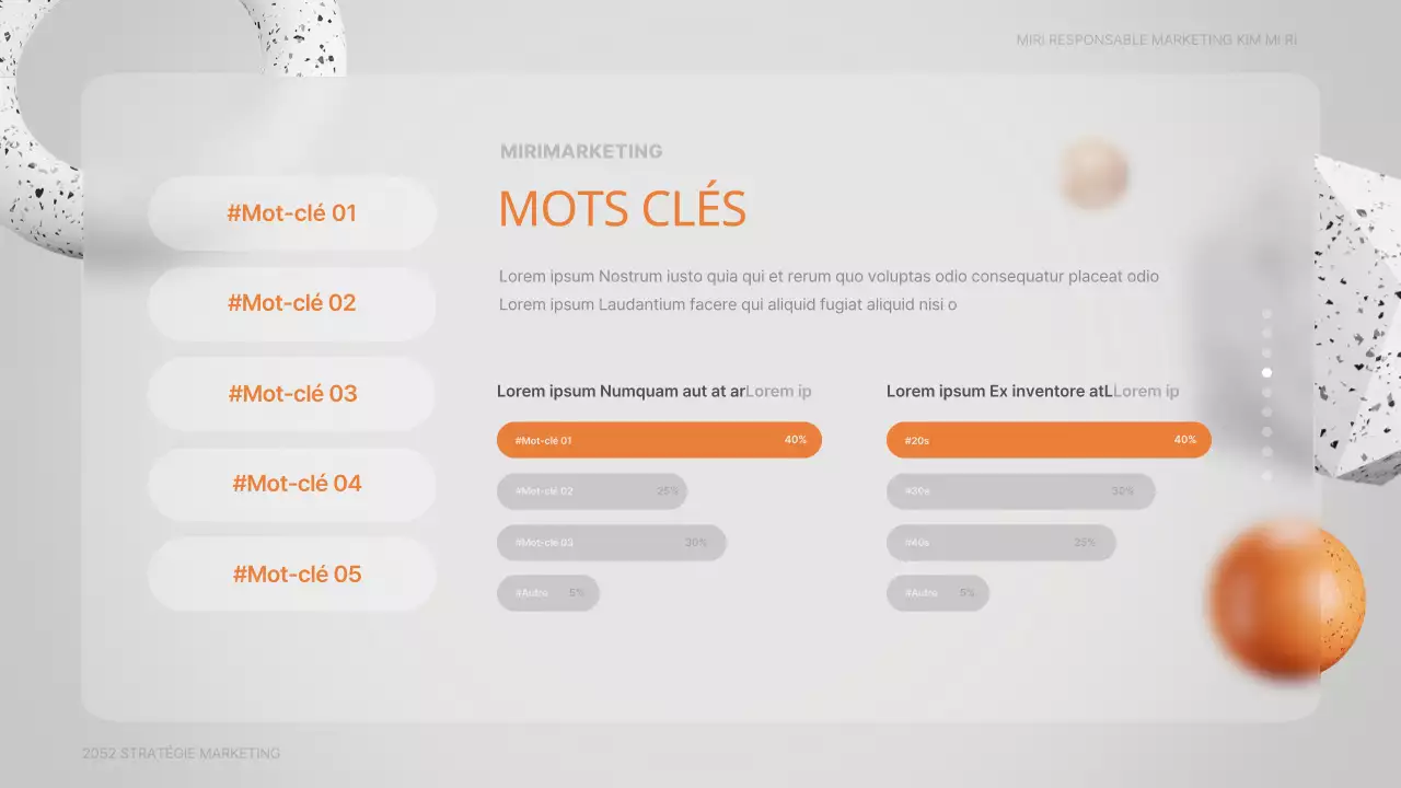Verremorphisme stéréoscopique en 3D du marketing d'un centre médical en gris et orange
