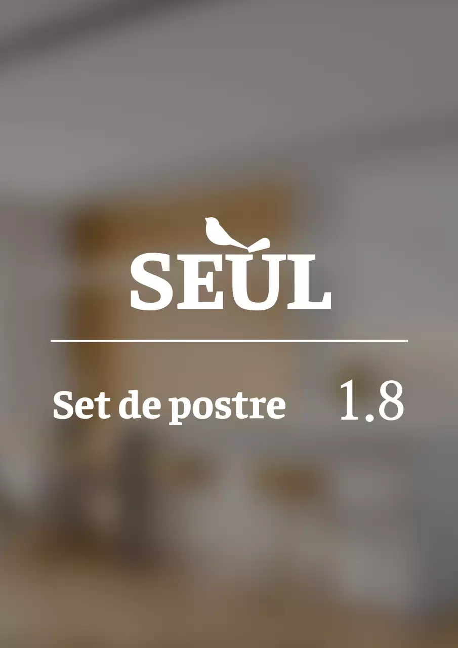 Logotipo de paneles de menú de cafetería con un estilo emocional