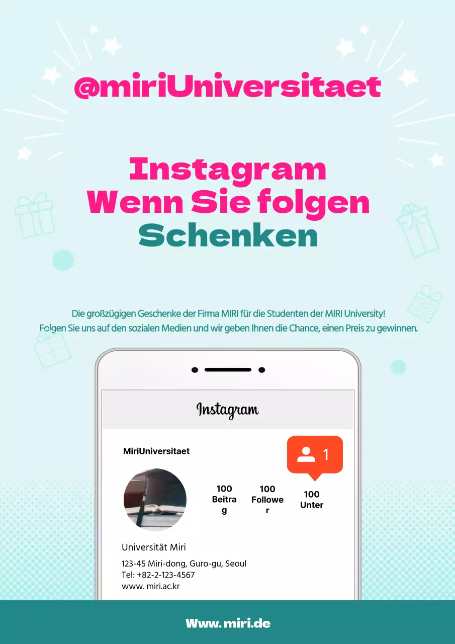 Instagram-Freundschaftsveranstaltung der Universität Miri