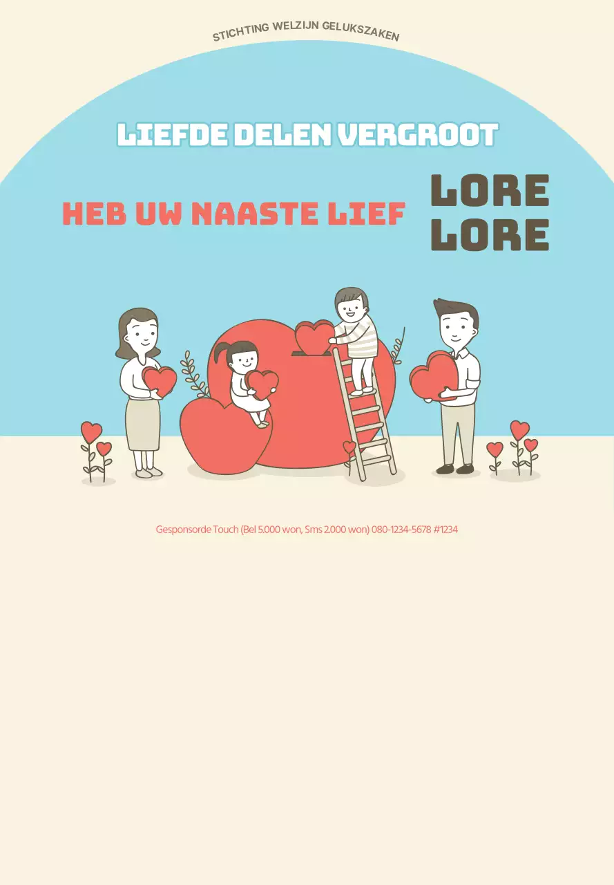 Rood, blauw en beige voor de buurt