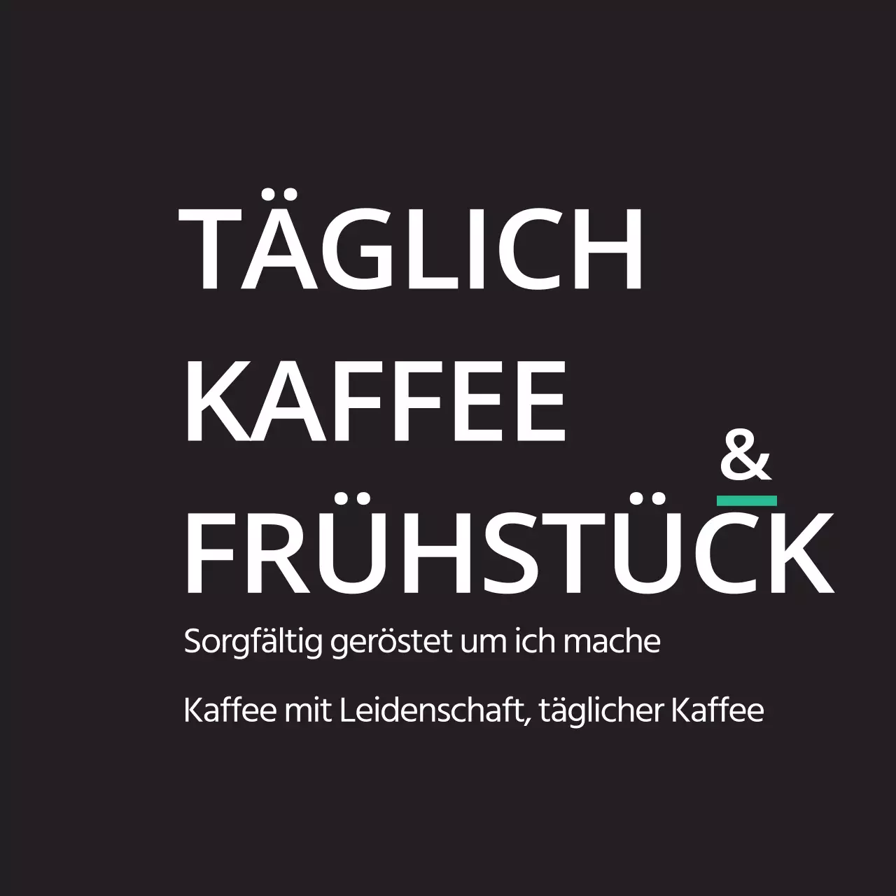 Täglicher Kaffee