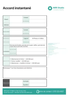 Accord instantané en vert