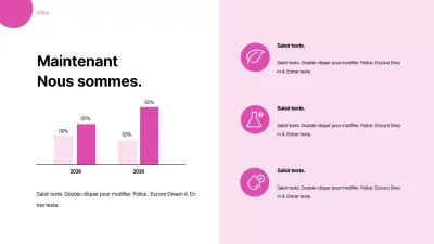 Graphique vertical des cosmétiques roses et joyeux