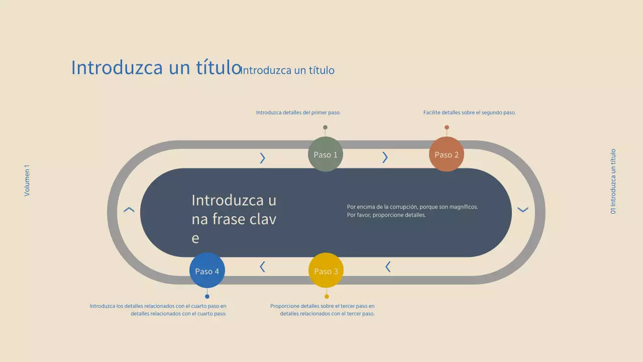 Diseñar un gráfico de hoja de ruta con un concepto informal