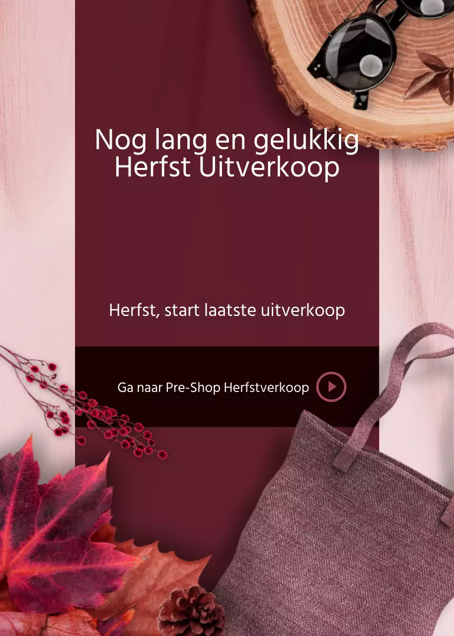 Fijne herfstverkoop
