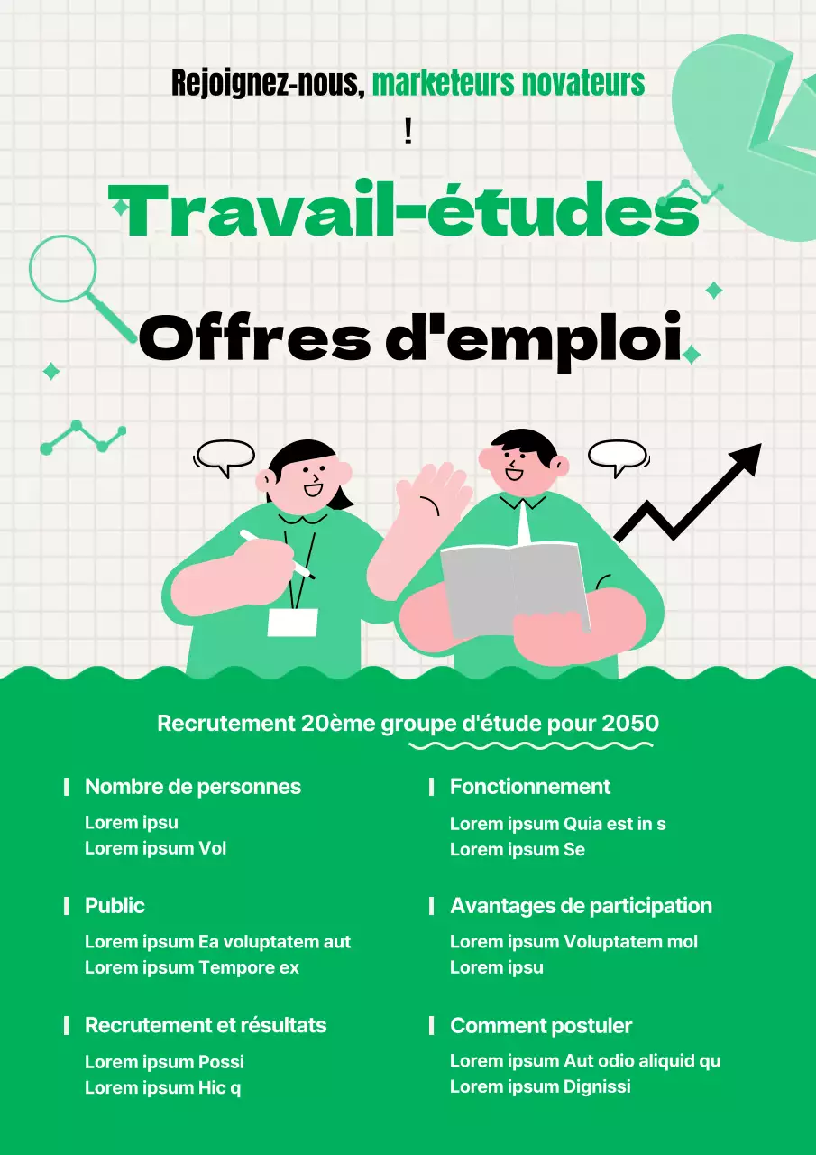 Les offres d'emploi en alternance avec une jolie touche de vert