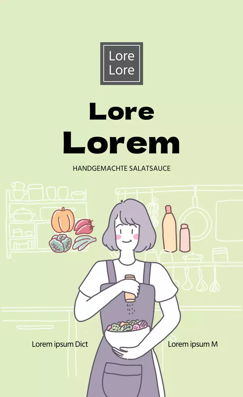 Leichte grüne Salatsauce