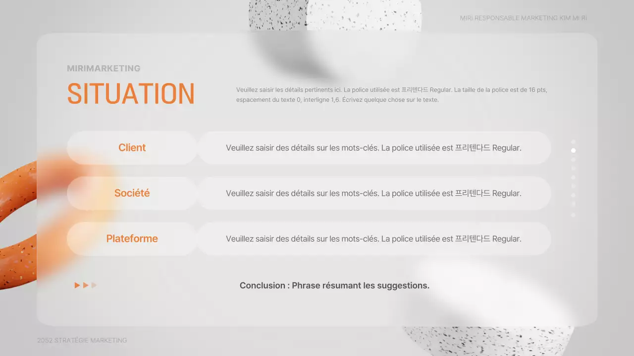 Verremorphisme stéréoscopique en 3D du marketing d'un centre médical en gris et orange
